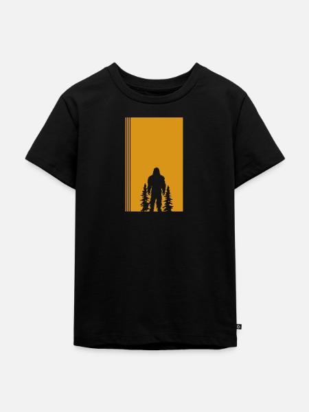 Big foot Bigfoot Lochness - Kinder Premium Bio T-Shirt - Schwarz