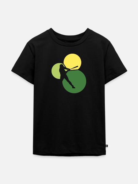 Pitcher Softballspieler Softball - Kinder Premium Bio T-Shirt - Schwarz