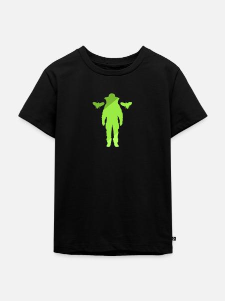 Imker Nektar Bienen - Kinder Premium Bio T-Shirt - Schwarz