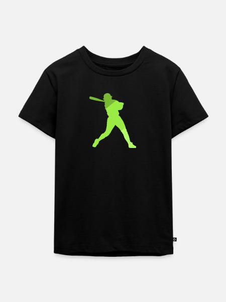Softball Spieler Pitcher Softball - Kinder Premium Bio T-Shirt - Schwarz