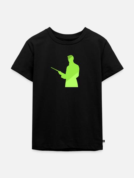 Billardspieler Billardkugel Billardspieler - Kinder Premium Bio T-Shirt - Schwarz