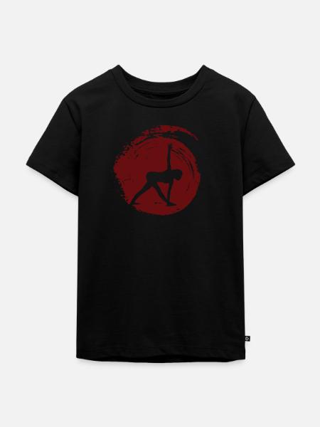 Mantra Meditation - Kinder Premium Bio T-Shirt - Schwarz