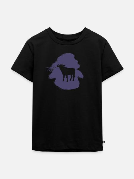 Rind Rind Rind - Kinder Premium Bio T-Shirt - Schwarz