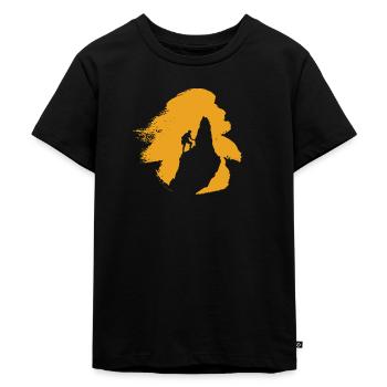 Kletterer Kletterwand Kletterer - Kinder Premium Bio T-Shirt - Schwarz - Vorne - Mikhail (115cm)