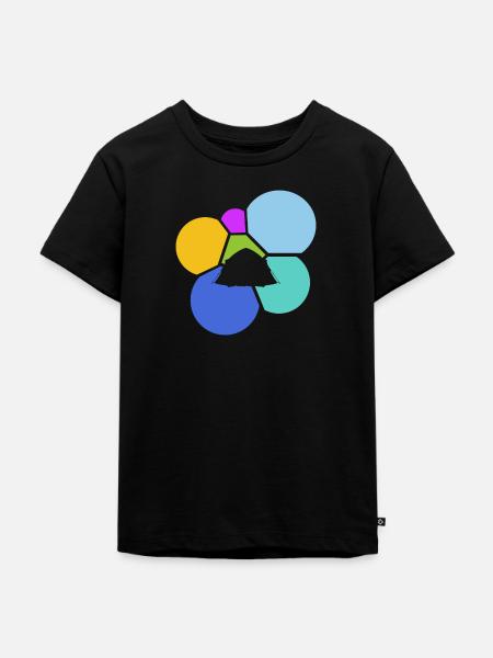 Camper Zelt Zelt - Kinder Premium Bio T-Shirt - Schwarz