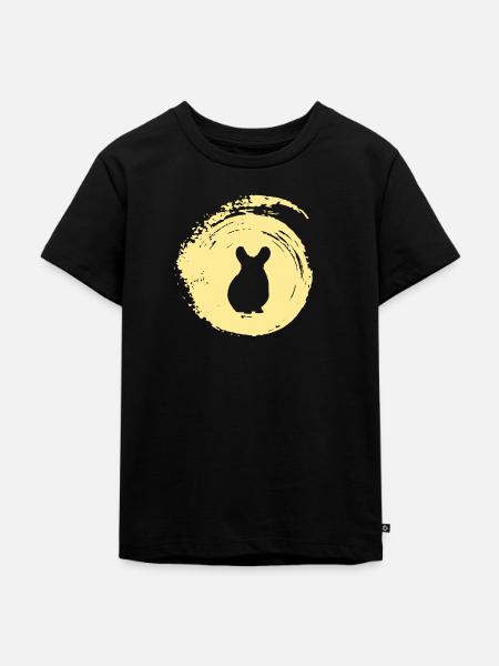 Hamster Hamster Mäuschen - Kinder Premium Bio T-Shirt - Schwarz