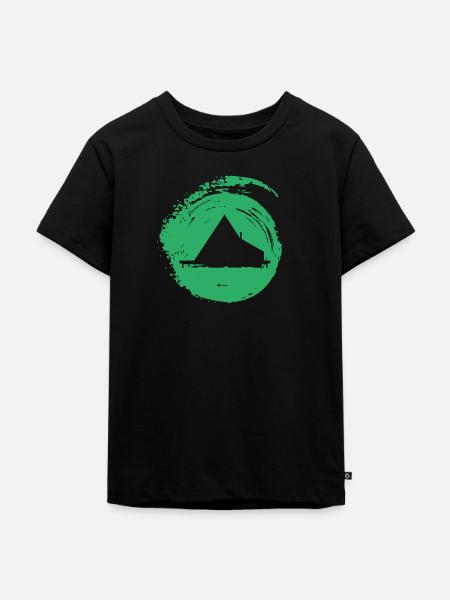 Haus Camping Haus - Kinder Premium Bio T-Shirt - Schwarz
