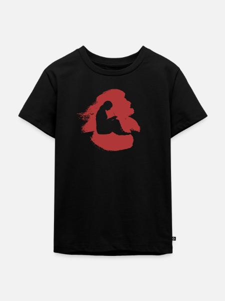 Nähen Nadel Nadel - Kinder Premium Bio T-Shirt - Schwarz