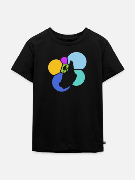 Kletterwand Kletterer Kletterer - Kinder Premium Bio T-Shirt - Schwarz