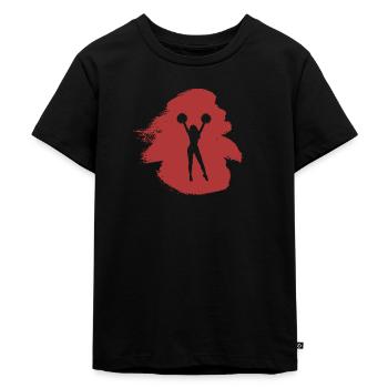 Pompon de pom-pom girl - T-shirt Premium bio Enfant - noir - Devant - Mikhail (115cm)