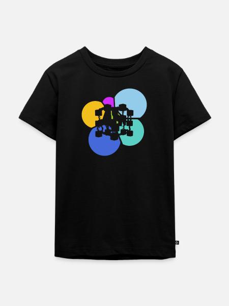 Kryptowährung Bitcoin Blockchain - Kinder Premium Bio T-Shirt - Schwarz