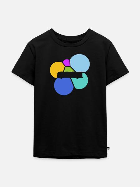 Bus Schulbus Busfahrer - Kinder Premium Bio T-Shirt - Schwarz