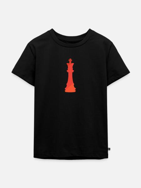 Schach Strategie Bischof - Kinder Premium Bio T-Shirt - Schwarz