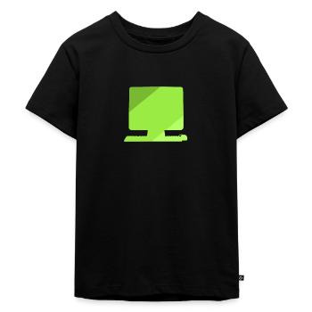 Computer Tech Tech - Kinder Premium Bio T-Shirt - Schwarz - Vorne - Mikhail (115cm)