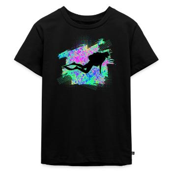 Plongeurs plongeurs - T-shirt Premium bio Enfant - noir - Devant - Mikhail (115cm)