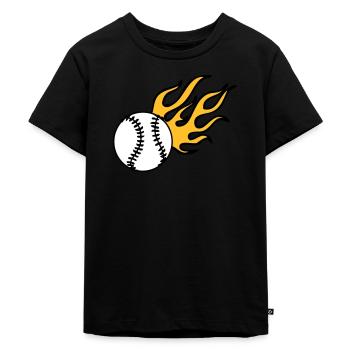 Baseball Tribal ... / + - T-shirt Premium bio Enfant - noir - Devant - Mikhail (115cm)