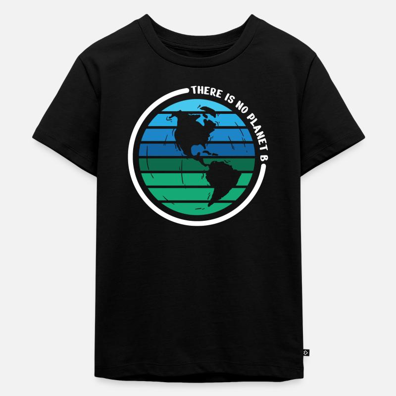 there is no planet b - Kinder Premium Bio T-Shirt - Schwarz
