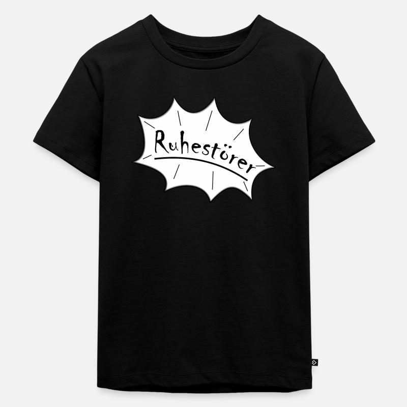 Ruhestörer - Kinder Premium Bio T-Shirt - Schwarz