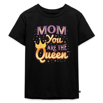 Maman, tu es le cadeau de la fête des mères de la reine mère - T-shirt Premium bio Enfant - noir - Devant - Mikhail (115cm)