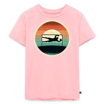 Torwart Torhüter Fußball - Kinder Premium Bio T-Shirt - Rosa - Vorne - AI Model Kid Female (0cm)