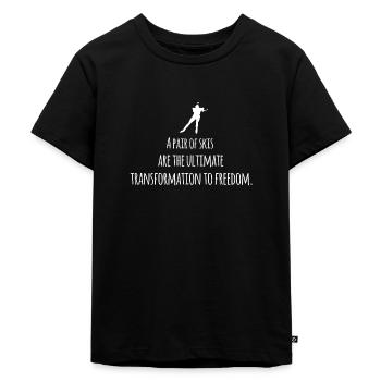 biathlon - Kinder Premium Bio T-Shirt - Schwarz - Vorne - Mikhail (115cm)