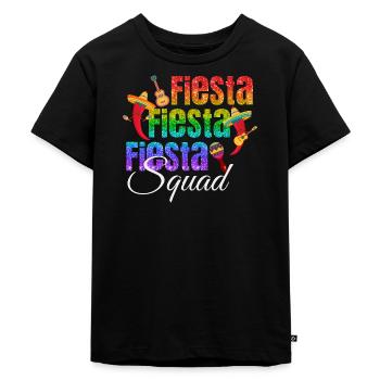 fiesta squad cinco de mayo - Kids Premium Organic T-Shirt - black - Front - Mikhail (115cm)