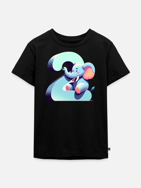 Creative Children's Numbers Collection - Kids Premium Organic T-Shirt - black