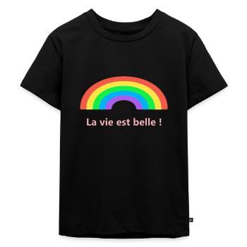 Happiness - T-shirt Premium bio Enfant - noir - Devant - Mikhail (115cm)