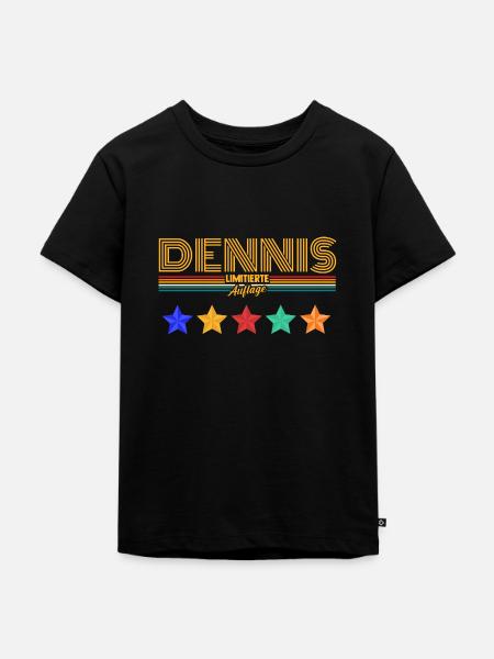 Dennis - Kinder Premium Bio T-Shirt - Schwarz