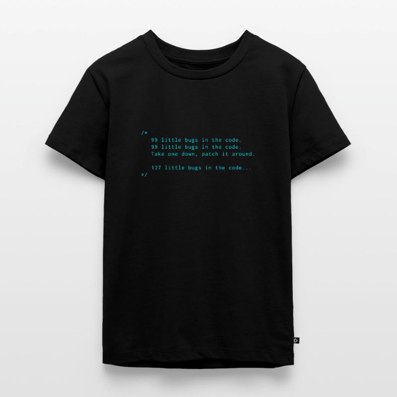 Bugs code Programming Informatic Geschenk Spruch Kinder Premium Bio T-Shirt