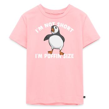 puffin puffin auke birds Lunde - Kids Premium Organic T-Shirt - rose - Front - AI Model Kid Female (0cm)
