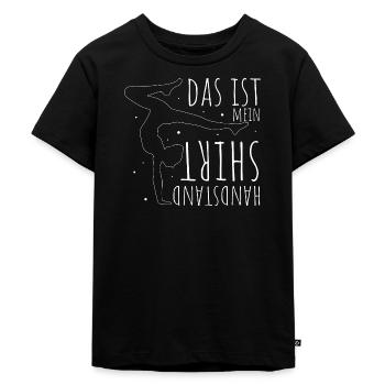 Das Ist Mein Handstand Shirt Sportverein Sport Han - Kinder Premium Bio T-Shirt - Schwarz - Vorne - Mikhail (115cm)