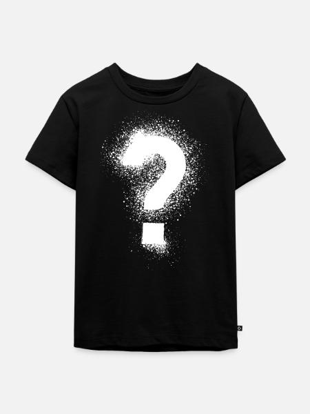 Fragezeichen - Kinder Premium Bio T-Shirt - Schwarz