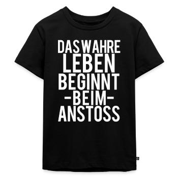 lustiger Fußball Spruch - Kinder Premium Bio T-Shirt - Schwarz - Vorne - Mikhail (115cm)