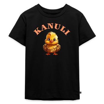 Kanone - Kinder Premium Bio T-Shirt - Schwarz - Vorne - Mikhail (115cm)