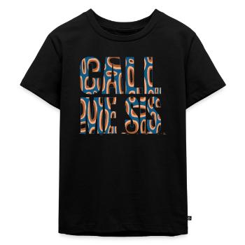 funny team family adopting adoptive awesome bday - Kids Premium Organic T-Shirt - black - Front - Mikhail (115cm)