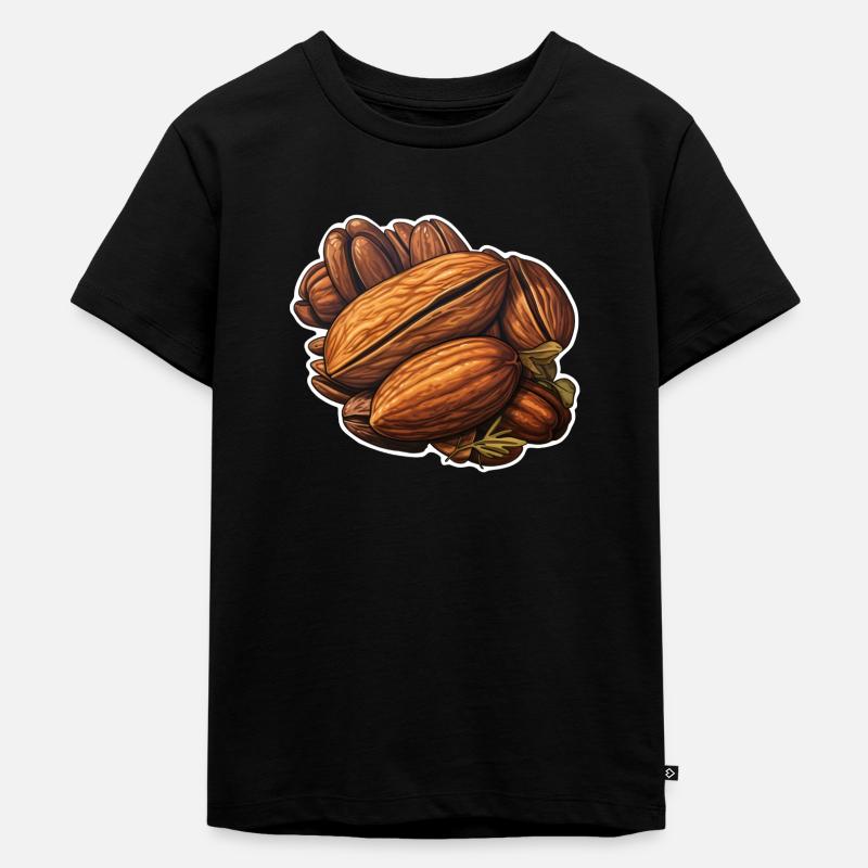 Pecan nut - Kids Premium Organic T-Shirt - black