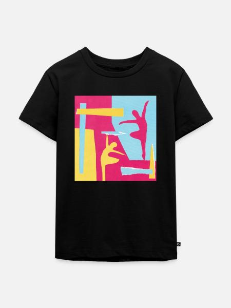 Ballettänzer - Kinder Premium Bio T-Shirt - Schwarz