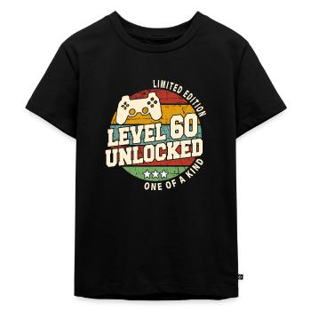 Jahrgang Geboren Ein Monat von 1964 Geburtstag - Kinder Premium Bio T-Shirt - Schwarz - Vorne - Mikhail (115cm)