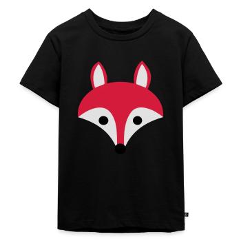 Fuchs - Kinder Premium Bio T-Shirt - Schwarz - Vorne - Mikhail (115cm)