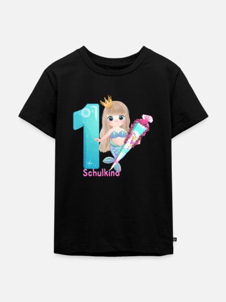 Schulkind - Kinder Premium Bio T-Shirt - Schwarz