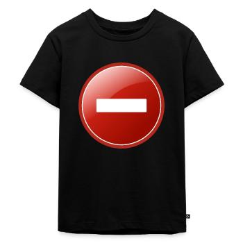 sens interdit - T-shirt Premium bio Enfant - noir - Devant - Mikhail (115cm)