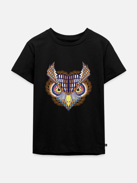 Art - Eagle - Kinder Premium Bio T-Shirt - Schwarz