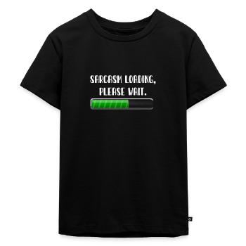 Sarkasmus - Kinder Premium Bio T-Shirt - Schwarz - Vorne - Mikhail (115cm)
