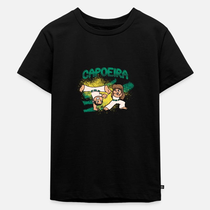 Roda de capoeira Kinder - Kinder Premium Bio T-Shirt - Schwarz