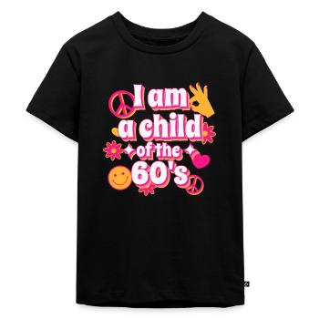 Je suis un enfant du design original des années 60 - T-shirt Premium bio Enfant - noir - Devant - Mikhail (115cm)