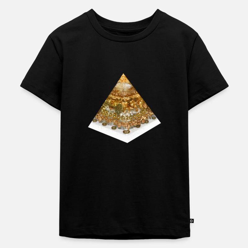 Toth Pyramide - Kinder Premium Bio T-Shirt - Schwarz