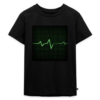 heart bead - Kinder Premium Bio T-Shirt - Schwarz - Vorne - Mikhail (115cm)