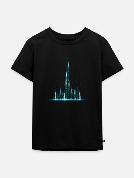 Dubai Matrix Style - Kinder Premium Bio T-Shirt - Schwarz