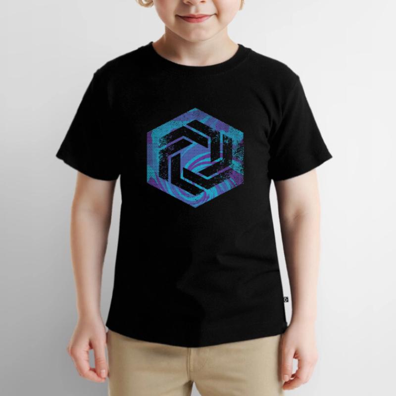 hexagon programming programmer coding geometric Kids Premium Organic T-Shirt